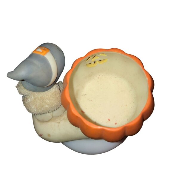 DEPARTMENT 56 HALLOWEEN SNOW BABY WITCH CANDLE HOLDER JACK O LANTERN TEA LIGHT - Picture 3 of 4